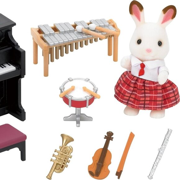 Calico Critters School Music Set New in Box w/1 Calico Critter - Picture 4 of 16